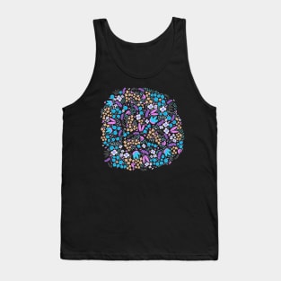 Blossoming flowers blue and violet Tank Top